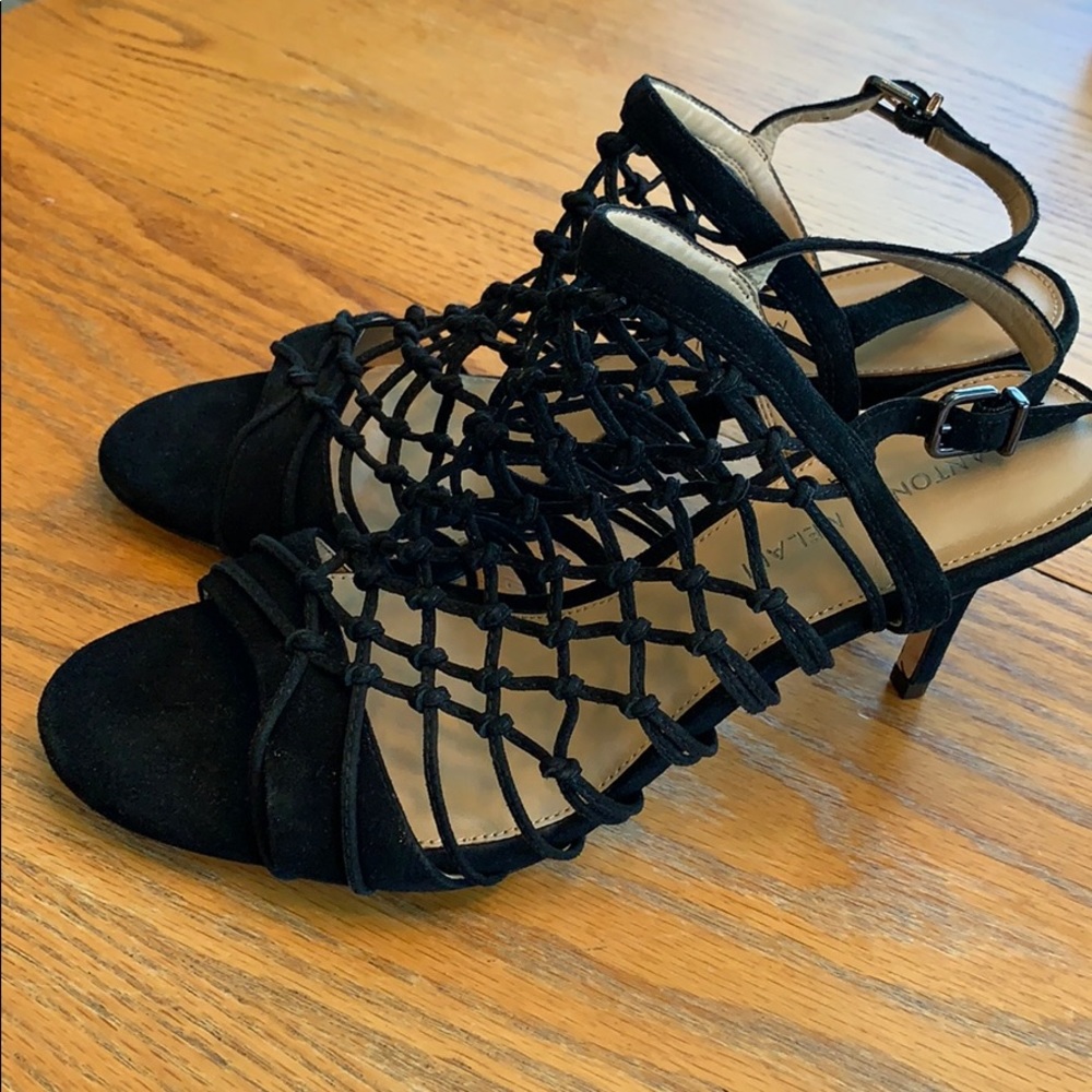 Antonio Melani. Caged Suede Heels. Size 9.5
